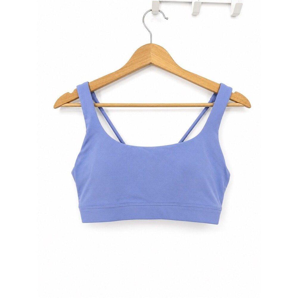 Athleta Light Blue Sports Bra Size Medium Low Impact Yoga Athletic
